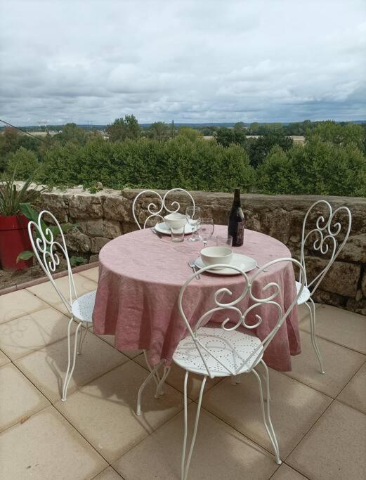 Gite Des Perreyeurs - Maison Troglodyte Avec Vue Sur Loire Montsoreau Eksteriør billede
